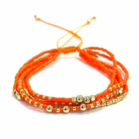 5 Strand Bracelet Orange