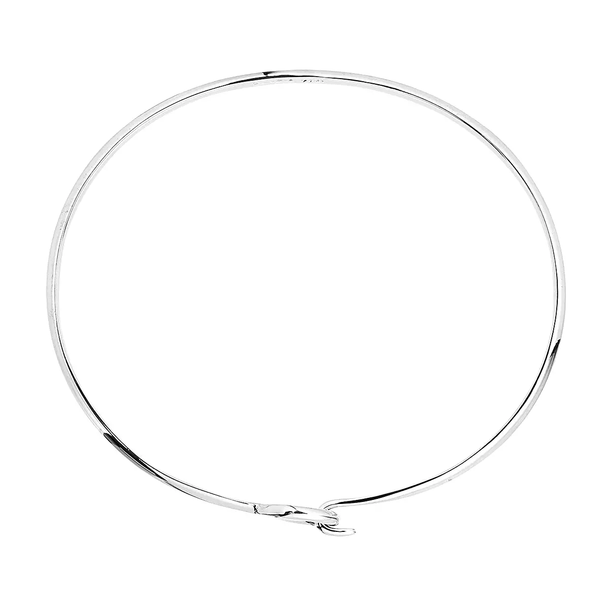 A Najo Oh Honey Bangle Silver 60mm