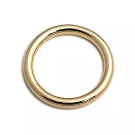 A Von Treskow 10mm Yellow Gold Golf Bangle