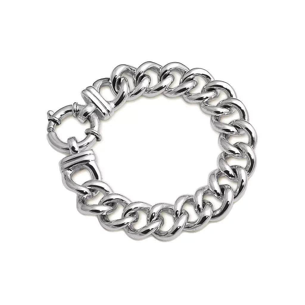 A Von Treskow Medium Mama Sterling Silver Bolt Bracelet