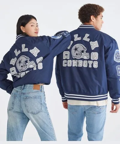 Aeropostale Dallas Cowboys Helmet Bomber Jacket