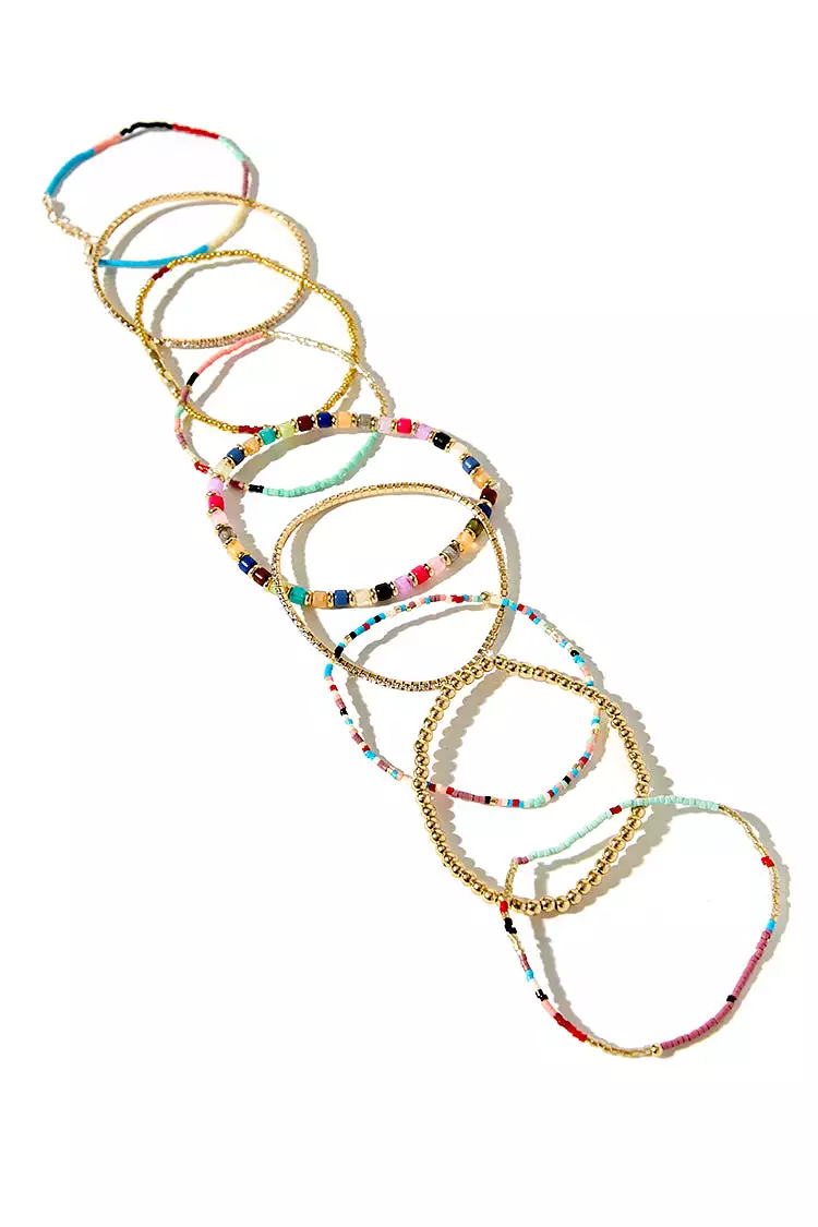 Beaded Stretch Bracelet Set