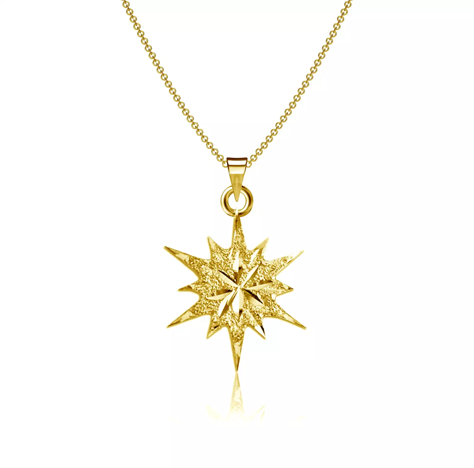 Bethlehem Star Necklace - Gold Plated