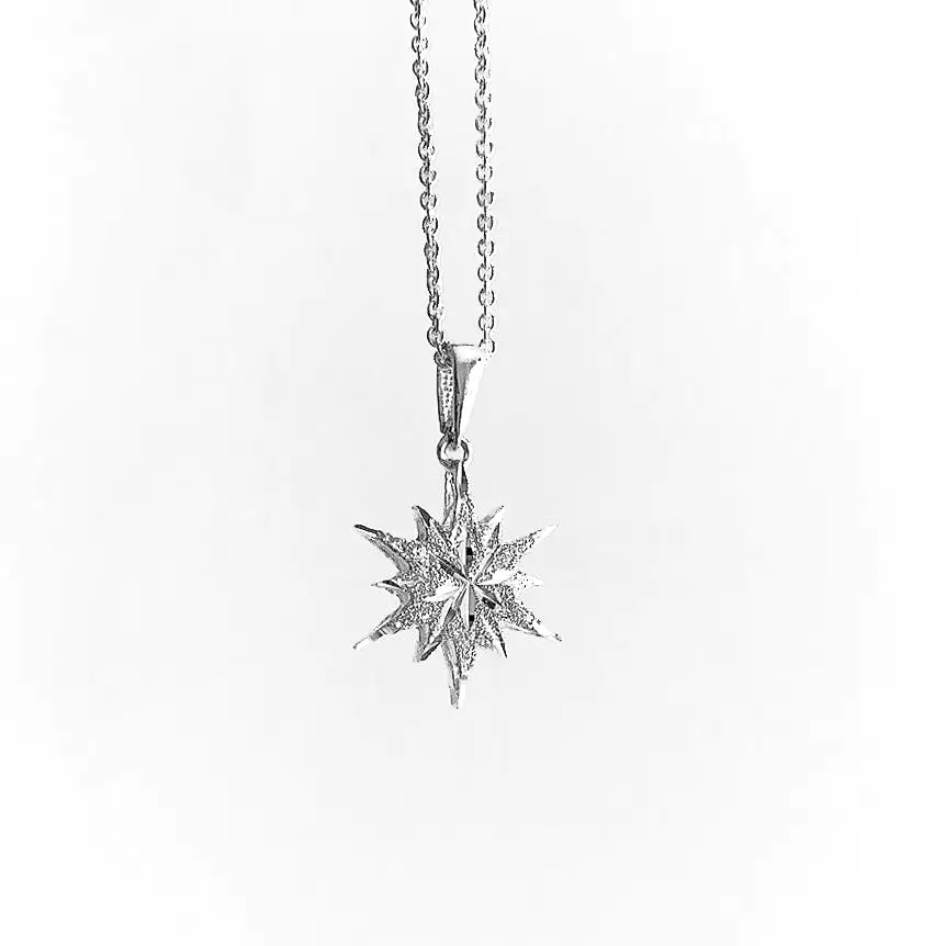 Bethlehem Star Necklace - Silver