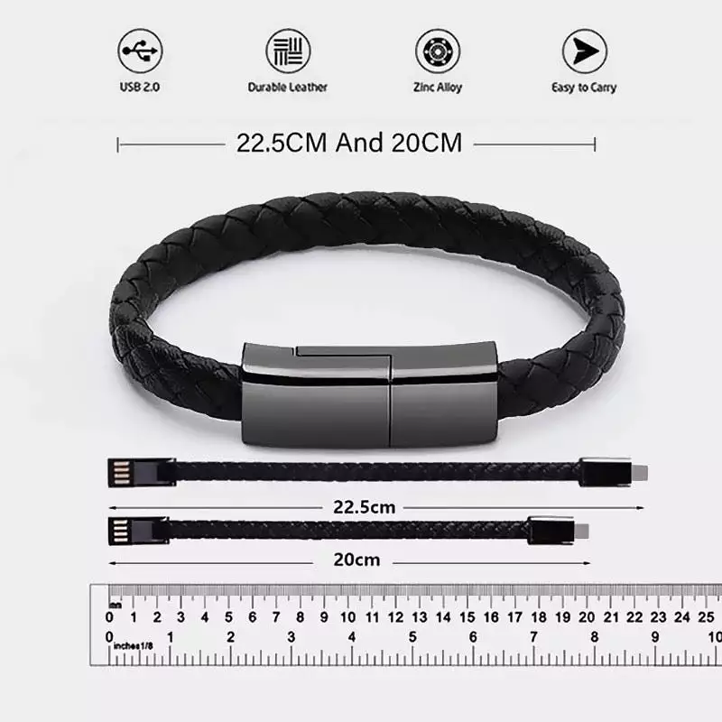 Bracelet USB Cable Portable Fast Charging USB For iPhone