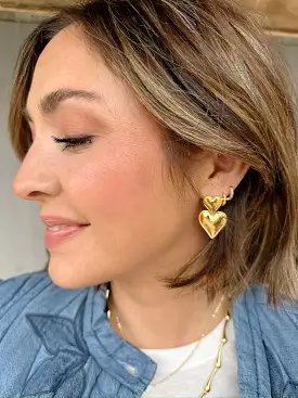 Brynn Heart Earring