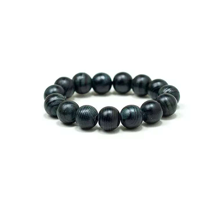 Buaisou Indigo Yakusugi Bead Bracelet +