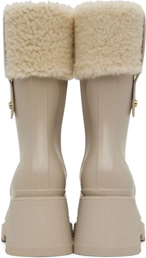 Chloé Beige Betty Boots