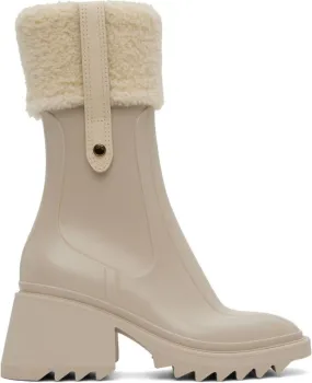 Chloé Beige Betty Boots