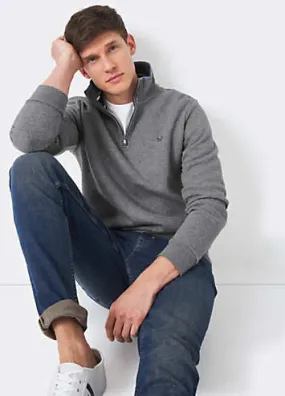 Classic Half Zip Sweatshirt by Crew Clothing Company | Look Again