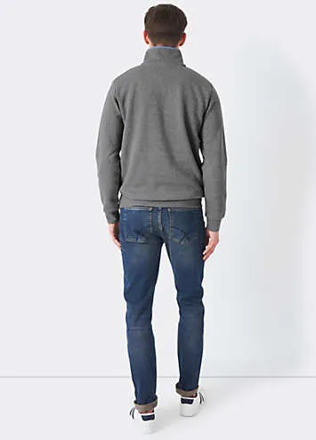 Classic Half Zip Sweatshirt by Crew Clothing Company | Look Again