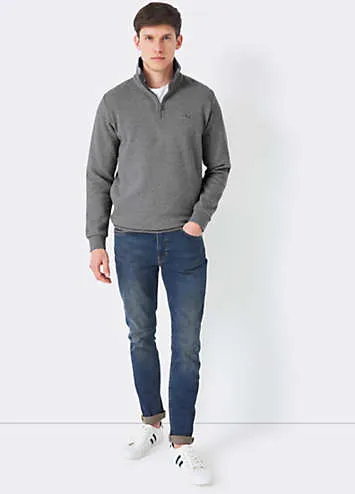 Classic Half Zip Sweatshirt by Crew Clothing Company | Look Again