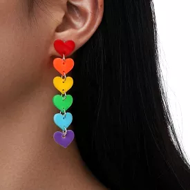 Colorful Heart Earrings