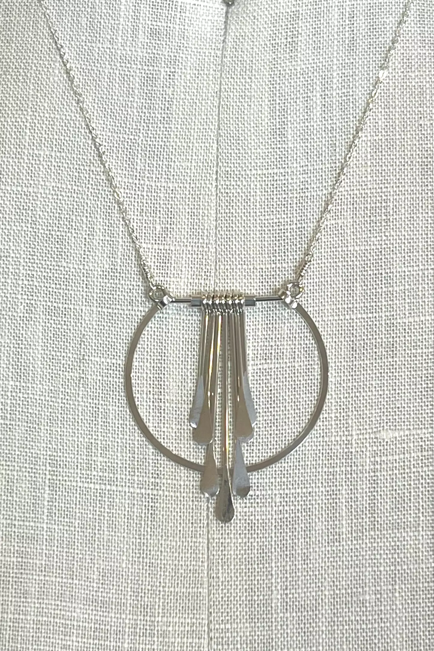 Crescent Cascade Necklace | Sterling Silver