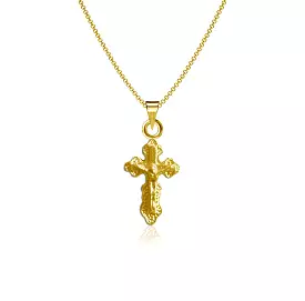 Crucifix Necklace - Gold Plated