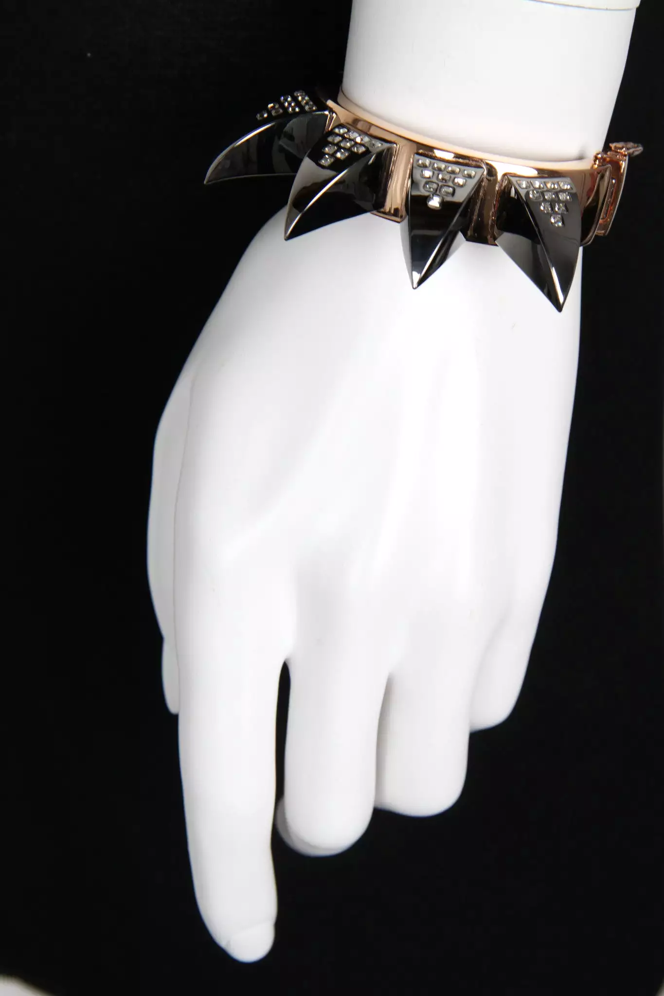 Crystal Claw Cuff, Rosegold