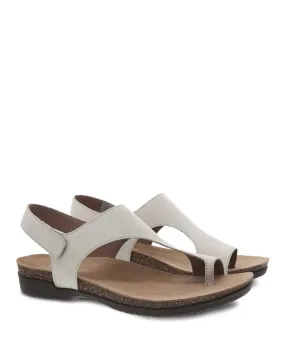 Dansko Womens Reece Sandal- Ivory Nubuck