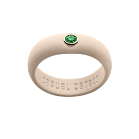 Emerald Silicone Ring - Nude