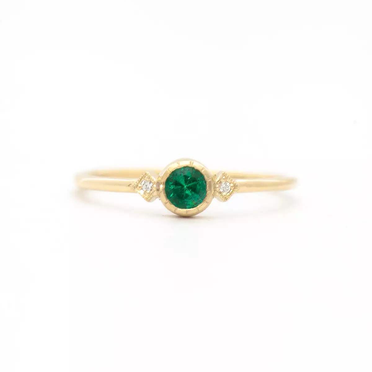 Emerald Sotto Voce Ring