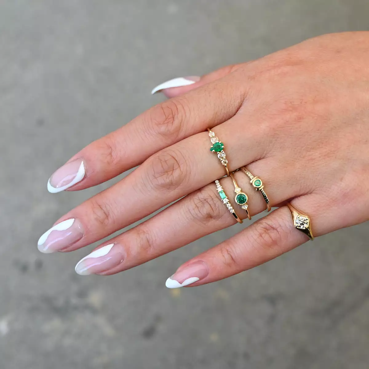 Emerald Sotto Voce Ring