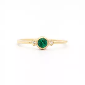 Emerald Sotto Voce Ring