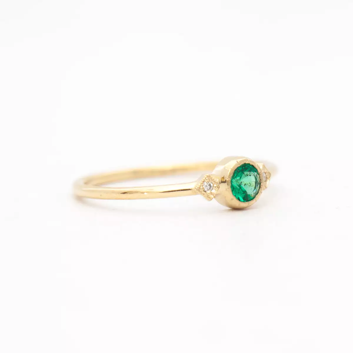 Emerald Sotto Voce Ring