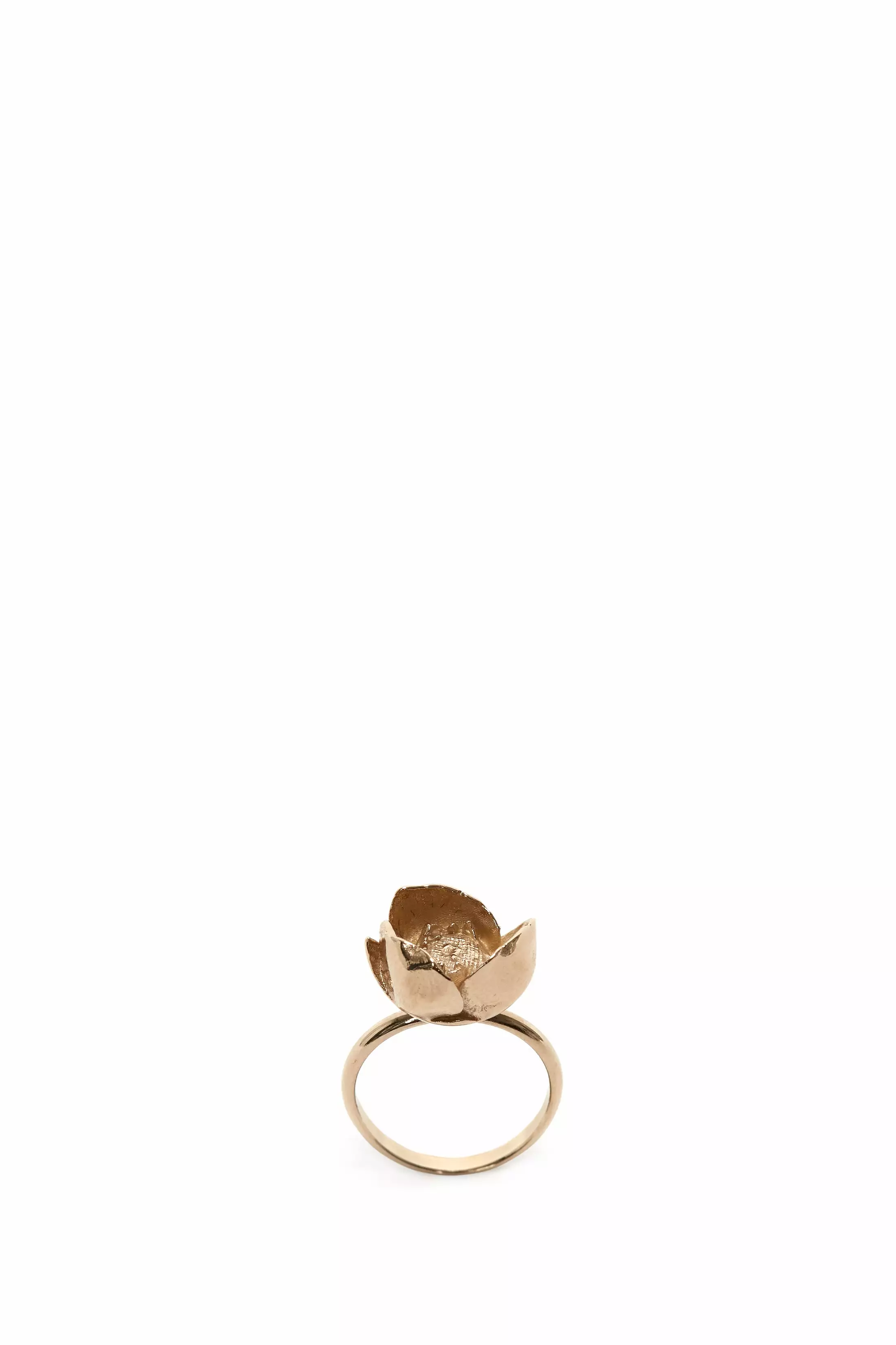 Exclusive Camellia Flower Ring In Gold