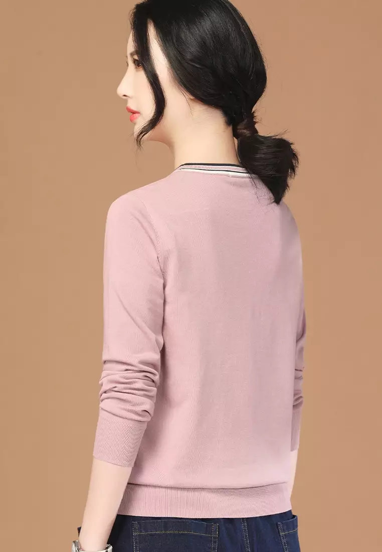 Fashionable V-Neck Sweater