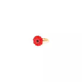 Franck Herval - RUBY gerbera ring flower - Red