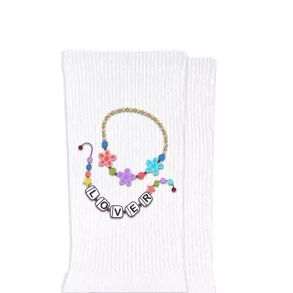 Fun Friendship Bracelet Designs on Socks