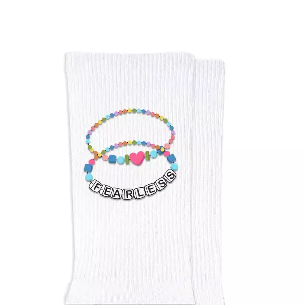 Fun Friendship Bracelet Designs on Socks