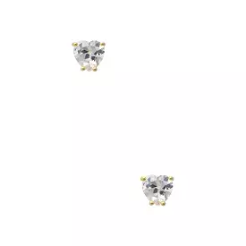 Heart 8mm Crystal Stud Earring