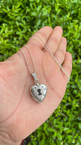 Heart locket necklace