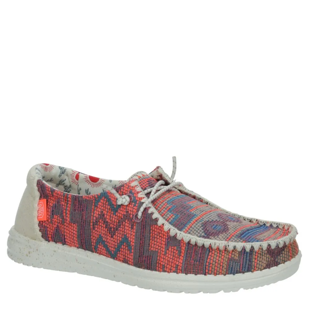 HEYDUDE  WOMENS WENDY KNIT SLIP ON SNEAKER