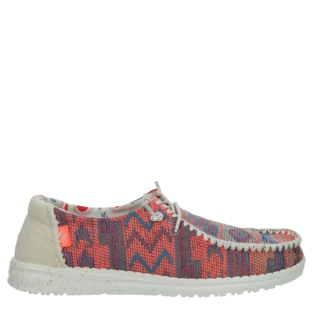 HEYDUDE  WOMENS WENDY KNIT SLIP ON SNEAKER