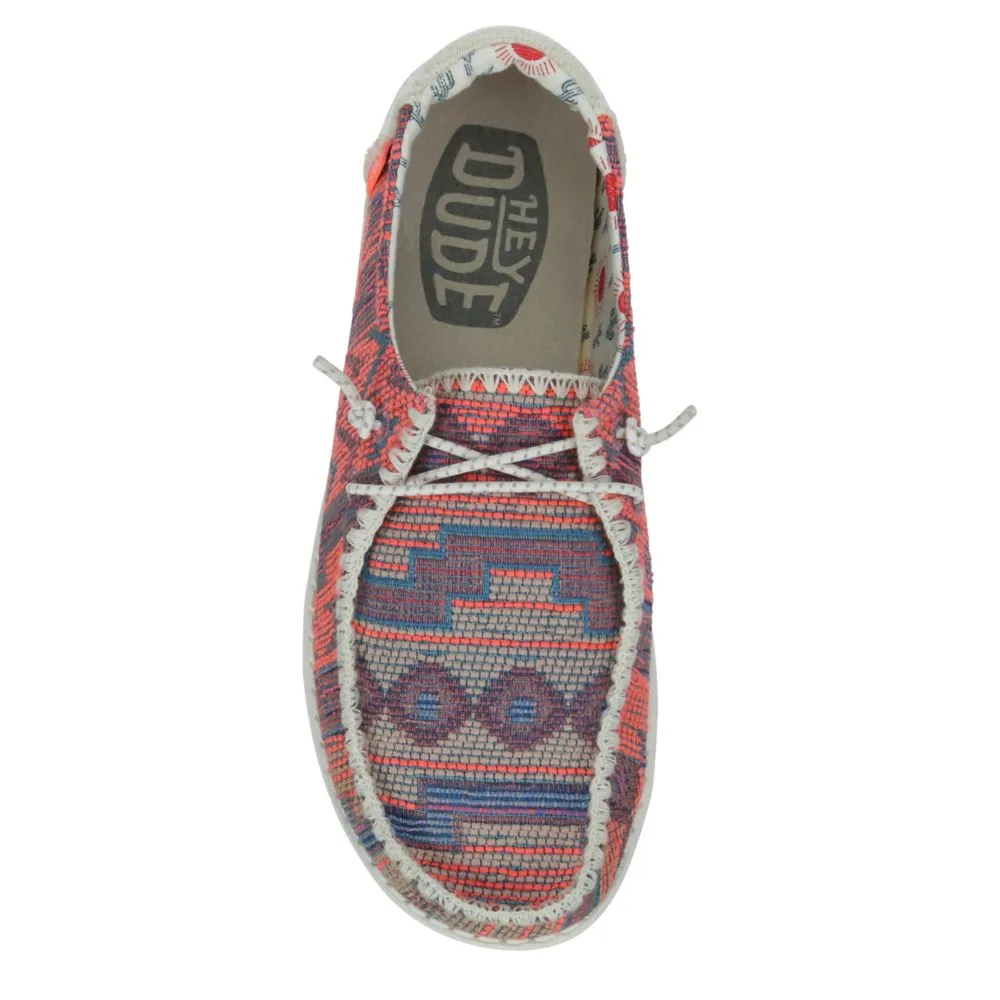 HEYDUDE  WOMENS WENDY KNIT SLIP ON SNEAKER