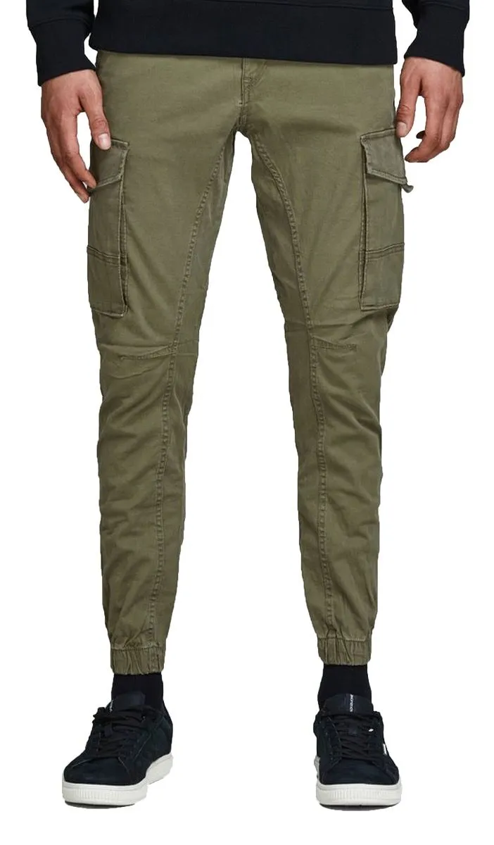 Jack & Jones Paul Flake Combat Pants Olive Night