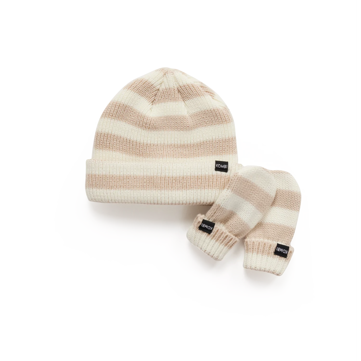 Kombi Moonstone Little One Infant Knit Hat and Mitten Set