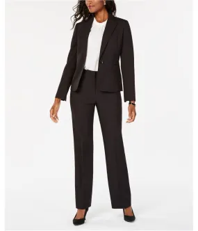 Le Suit Womens Pinstripe One Button Blazer Jacket, TW5