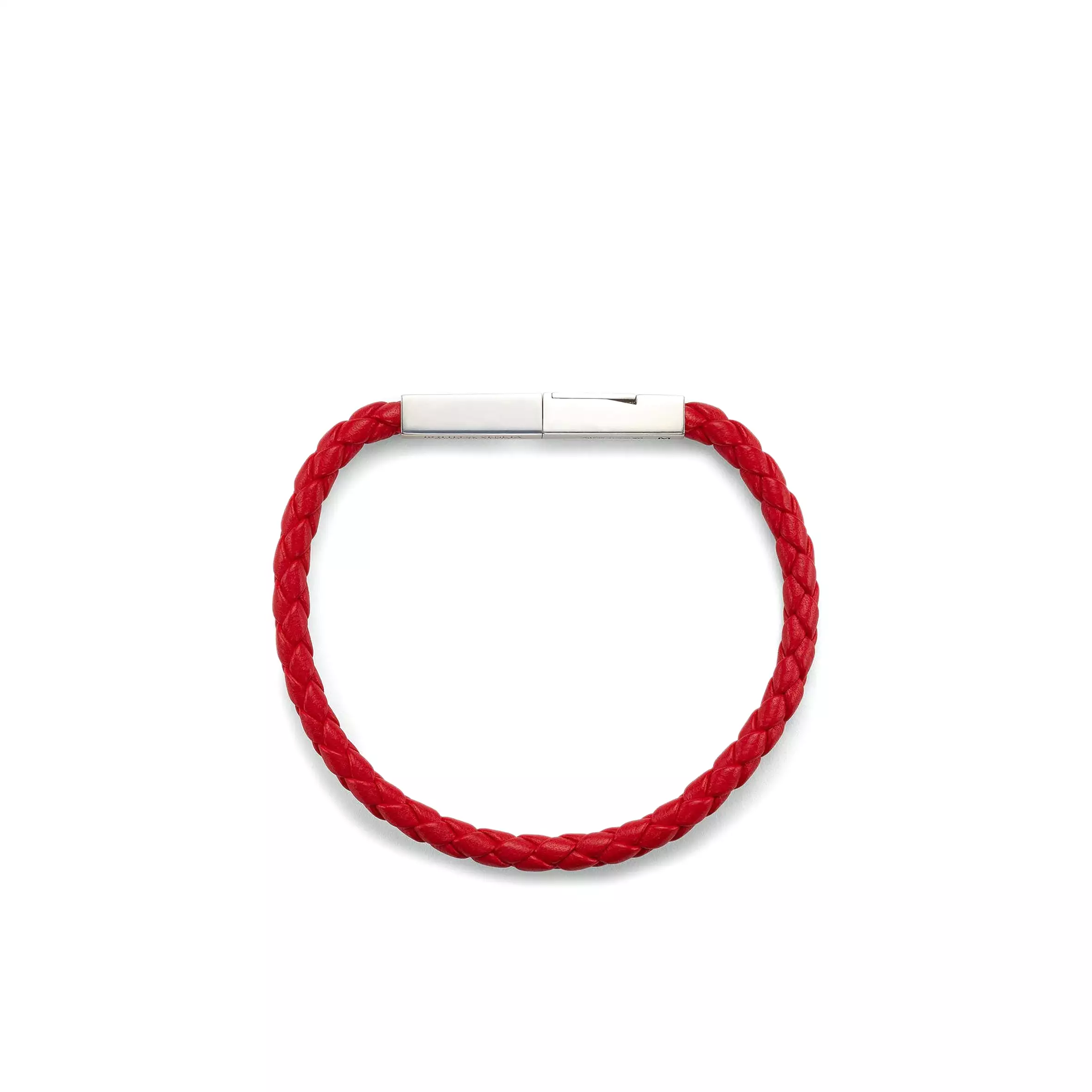 Leather Woven Bracelet, Redstone