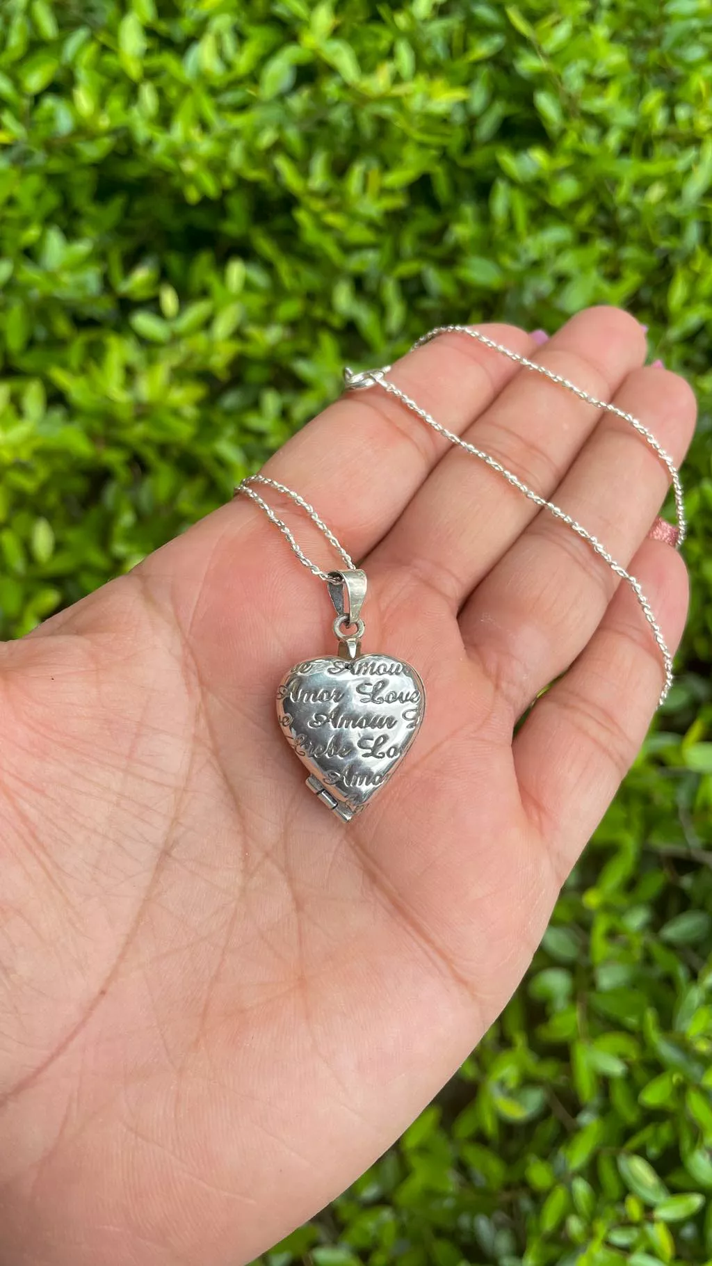 Love locket necklace