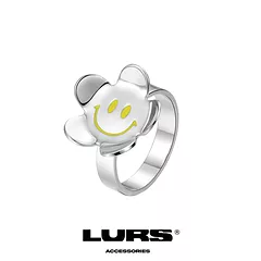 LURS Fluorescent smiley flower ring