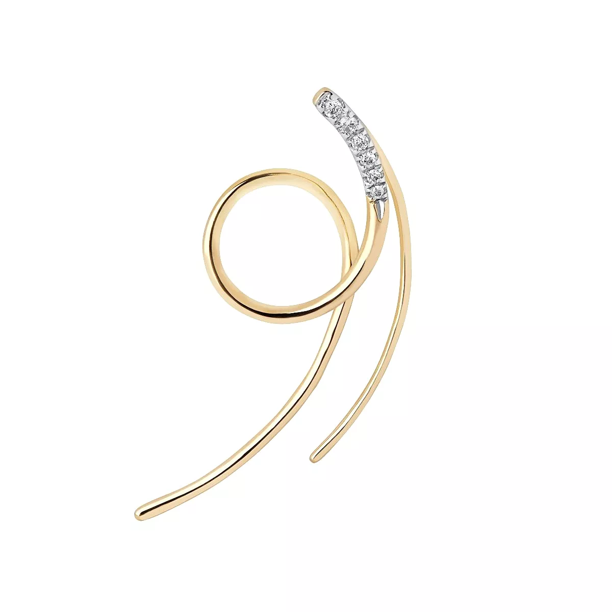 MBF Galaxy Spin Earring, 14k Gold