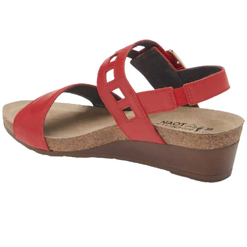 Naot Dynasty Wedge Sandal Kiss Red (Women's)