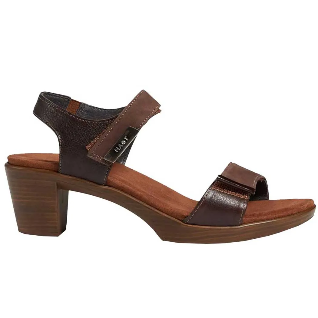 Naot Intact Heeled Sandal Coffee Bean/ Soft Brown/ Walnut (Women's)