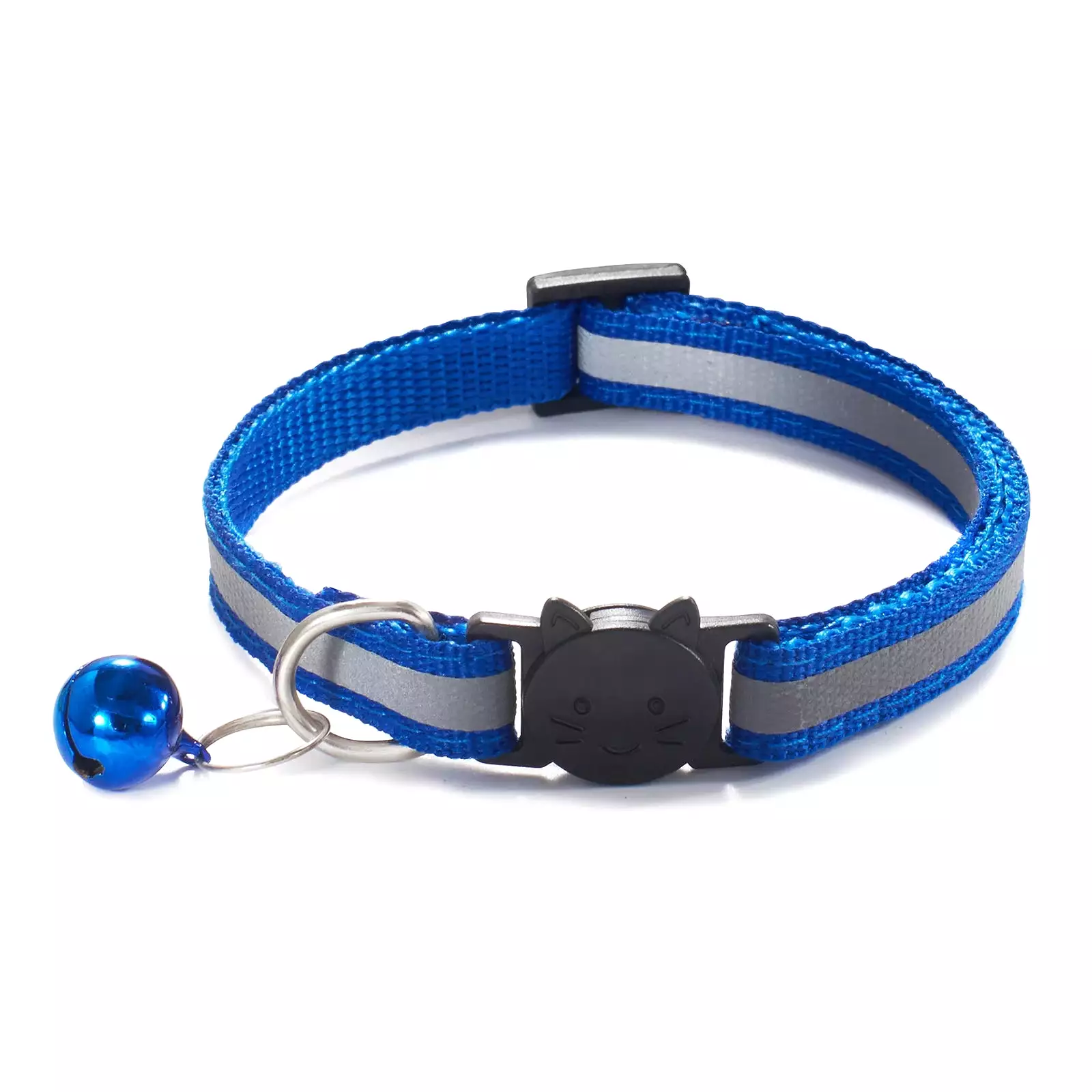 New Colors Reflective Breakaway Cat Collar Neck Ring Necklace Bell Pet Products Safety Elastic Adjustable With Soft Material 1PC