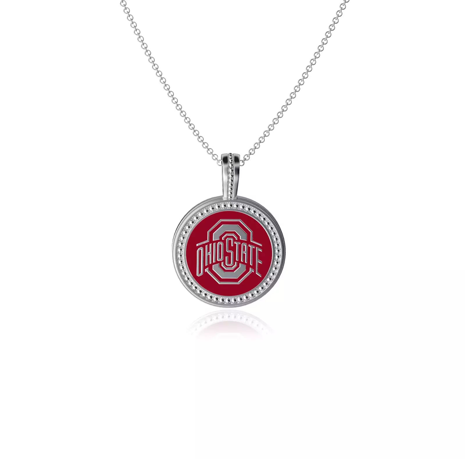 Ohio State University Coin Pendant Necklace - Enamel