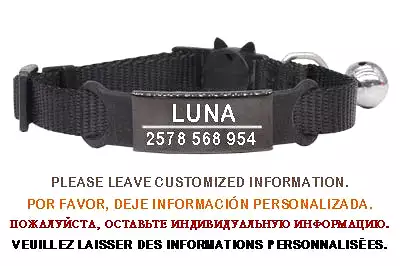 Personalized ID Free Engraving Cat Collar Safety Breakaway Small Dog Cute Nylon Adjustable for Puppy Kittens Necklace