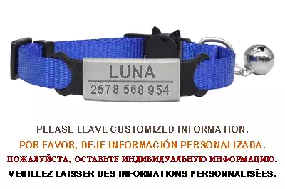 Personalized ID Free Engraving Cat Collar Safety Breakaway Small Dog Cute Nylon Adjustable for Puppy Kittens Necklace