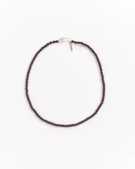 Petite Boule Collar in Garnet